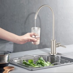 Premium SUS304 Water Filter Stainless Steel Tap RO Drinking Ceramic Disc Faucet Brushed Nickel Premium SUS304 Water Filter Stainless Steel Tap RO Drinking Ceramic Disc Faucet Brushed Nickel