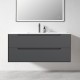 1200mm MDF Wall Hung Deep Grey Vanity With Ceramic Basin 1200mm MDF Wall Hung Deep Grey Vanity With Ceramic Basin