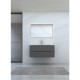 1200mm MDF Wall Hung Deep Grey Vanity With Ceramic Basin 1200mm MDF Wall Hung Deep Grey Vanity With Ceramic Basin