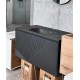 900mm Black Plywood Wall Hung Vanity with Quartz Basin 900mm Black Plywood Wall Hung Vanity with Quartz Basin