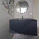 900mm Black Plywood Wall Hung Vanity with Quartz Basin 900mm Black Plywood Wall Hung Vanity with Quartz Basin