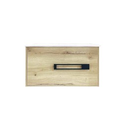 ANGEL 900mm Light Oak Plywood Wall Hung Vanity With Ceramic Basin ANGEL 900mm Light Oak Plywood Wall Hung Vanity With Ceramic Basin