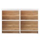GL 1500mm Plywood Floor Standing Vanity With Double Ceramic Basin White&Light Oak
