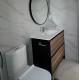 GL 900mm Plywood Floor Standing Vanity With Ceramic Basin Black&Light Oak