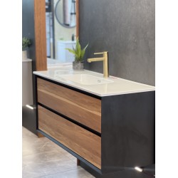 SAMPLE SALE-1200mm Deep Oak Plywood Wall Hung Vanity Cabinet Only