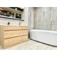 Susan 1200mm Plywood Floor Standing Vanity With Double Ceramic Basin