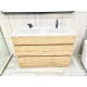 Susan 1200mm Plywood Floor Standing Vanity With Double Ceramic Basin