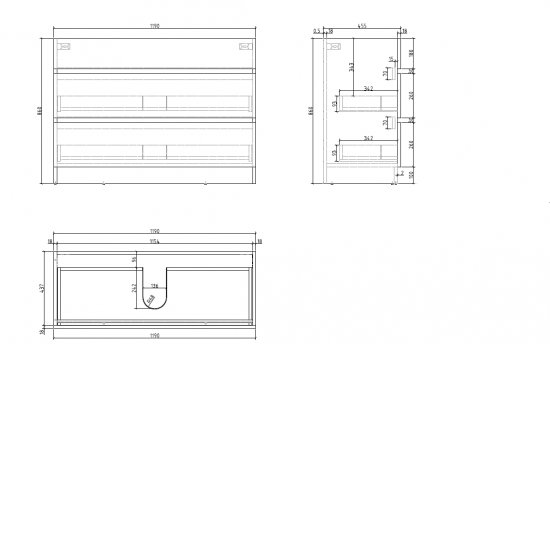 Susan 1200mm Plywood Floor Standing Vanity With Polymarble Basin