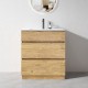 Susan 600mm Plywood Floor Standing Vanity With Ceramic Basin