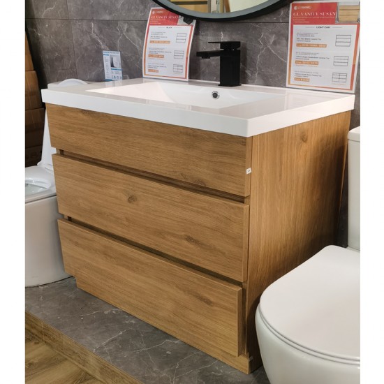 Susan 900mm Plywood Floor Standing Vanity With Ceramic Basin