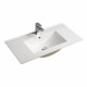 TBW 600mm White Plywood Floor Standing Vanity With Ceramic Basin