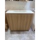 900mm Light Oak Plywood Floor Standing Vanity With Ceramic Basin