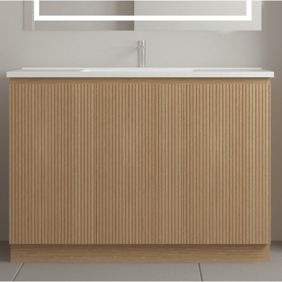 900mm Light Oak Plywood Floor Standing Vanity With Ceramic Basin 900mm Light Oak Plywood Floor Standing Vanity With Ceramic Basin