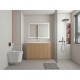 900mm Light Oak Plywood Floor Standing Vanity With Ceramic Basin 900mm Light Oak Plywood Floor Standing Vanity With Ceramic Basin
