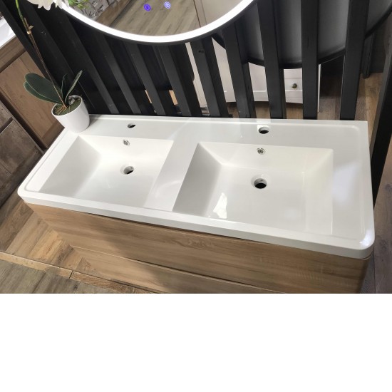 SAMPLE SALE-1200mmx450mmx850mm HARMONIA FLOOR STANDING DOUBLE VANITY