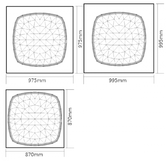 Square Steam Stopper 870 x 870mm