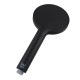 Round Black ABS 3 Function Handheld Shower with Shower Hose