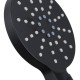 8 inch Round Bottom Water Inlet Black Twin Shower Set With Mixer