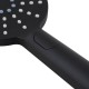 Round Black ABS 3 Function Handheld Shower Only