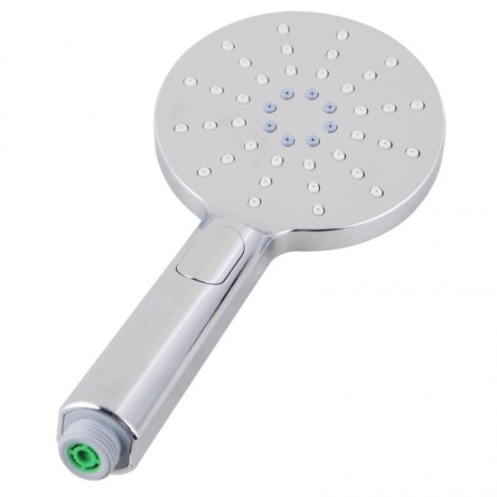 Round Chrome Shower Rail With Hand held Shower Set