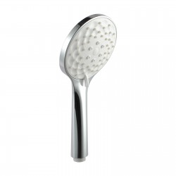 Round Chrome&White ABS 3 Function Handheld Shower Only Round Chrome&White ABS 3 Function Handheld Shower Only