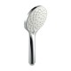 Round Chrome&White ABS 3 Function Handheld Shower Only