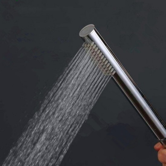Brass Round Chrome Hand Held Shower Head With Water Hose