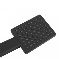 Black Square HandHeld Shower Head With Water Hose Black Square HandHeld Shower Head With Water Hose