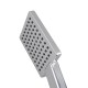 Square Chrome ABS Rainfall Handheld Shower Head With Water Hose