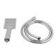 Square Chrome ABS Rainfall Handheld Shower Head With Water Hose