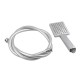 Square Chrome ABS Rainfall Handheld Shower Head With Water Hose