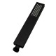 Matte Black Brass Square Hand Held Shower Spray Head