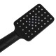 Square 3 Functions Matte Black Rainfall Hand Held Shower Head Only
