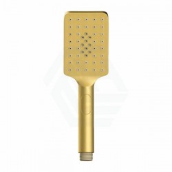 Square 3 Functions Brushed Yellow Gold Rainfall Hand Held Shower Head Only Square 3 Functions Brushed Yellow Gold Rainfall Hand Held Shower Head Only