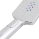 Square 3 Functions Chrome Rainfall Hand Held Shower Head Only