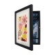 A4 Wooden Kids Art Frame Children Artwork Display Changeable Front Opening Table Stand Black