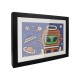 A4 Wooden Kids Art Frame Children Artwork Display Changeable Front Opening Table Stand Black