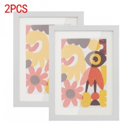 2PCs A4 Wooden Kids Art Frame Children Artwork Display Changeable Front Opening Table Stand White 2PCs A4 Wooden Kids Art Frame Children Artwork Display Changeable Front Opening Table Stand White