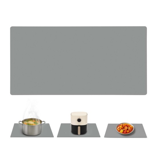 Silicone Counter Mat 120x60cm Light Grey – Extra-Large Heat-Resistant Kitchen Mat for Hot Pans, Dishes & Food Prep Silicone Counter Mat 120x60cm Light Grey – Extra-Large Heat-Resistant Kitchen Mat for Hot Pans, Dishes & Food Prep
