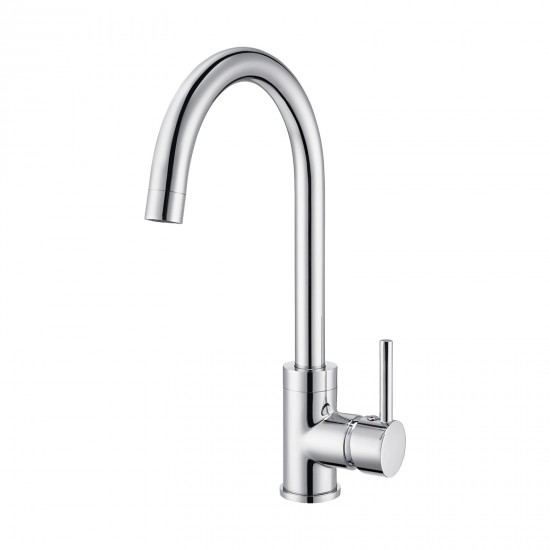 Euro Classic Round Chrome Standard 360 degree Swivel Kitchen Sink Mixer Tap