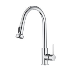 Euro Round Chrome Pull Out/Down Spray Kitchen/Laundry Sink Mixer Taps Swivel Kitchen Tapware Euro Round Chrome Pull Out/Down Spray Kitchen/Laundry Sink Mixer Taps Swivel Kitchen Tapware