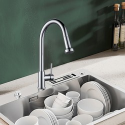 Euro Round Chrome Pull Out/Down Spray Kitchen/Laundry Sink Mixer Taps Swivel Kitchen Tapware Euro Round Chrome Pull Out/Down Spray Kitchen/Laundry Sink Mixer Taps Swivel Kitchen Tapware