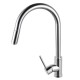 Euro Round Chrome 360° Swivel Pull Out Kitchen Sink Mixer Tap DR Brass