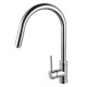 Euro Round Chrome 360° Swivel Pull Out Kitchen Sink Mixer Tap DR Brass