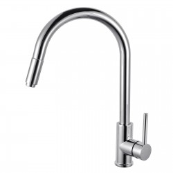 Euro Round Chrome 360° Swivel Pull Out Kitchen Sink Mixer Tap DR Brass Euro Round Chrome 360° Swivel Pull Out Kitchen Sink Mixer Tap DR Brass