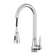 Euro Round Chrome Vintage Pull Out/Down Kitchen/Laundry Sink Mixer Taps  Antique Taps Swivel Kitchen Tapware