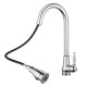 Euro Round Chrome Vintage Pull Out/Down Kitchen/Laundry Sink Mixer Taps  Antique Taps Swivel Kitchen Tapware