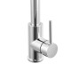 Euro Round Chrome Pull Out/Down Shower Kitchen/Laundry Sink Mixer Taps Swivel Kitchen Tapware