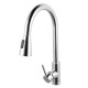 Euro Round Chrome Pull Out/Down Shower Kitchen/Laundry Sink Mixer Taps Swivel Kitchen Tapware