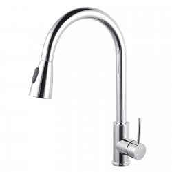 Euro Round Chrome Pull Out/Down Shower Kitchen/Laundry Sink Mixer Taps Swivel Kitchen Tapware Euro Round Chrome Pull Out/Down Shower Kitchen/Laundry Sink Mixer Taps Swivel Kitchen Tapware